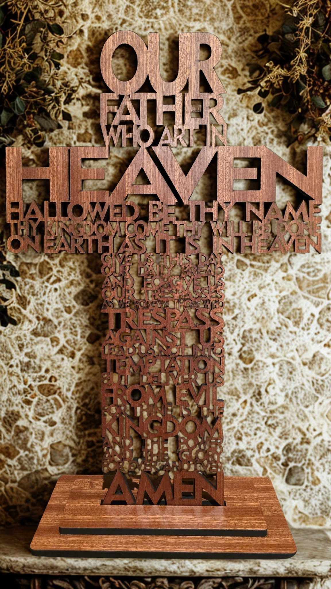 The Lords Prayer Cross