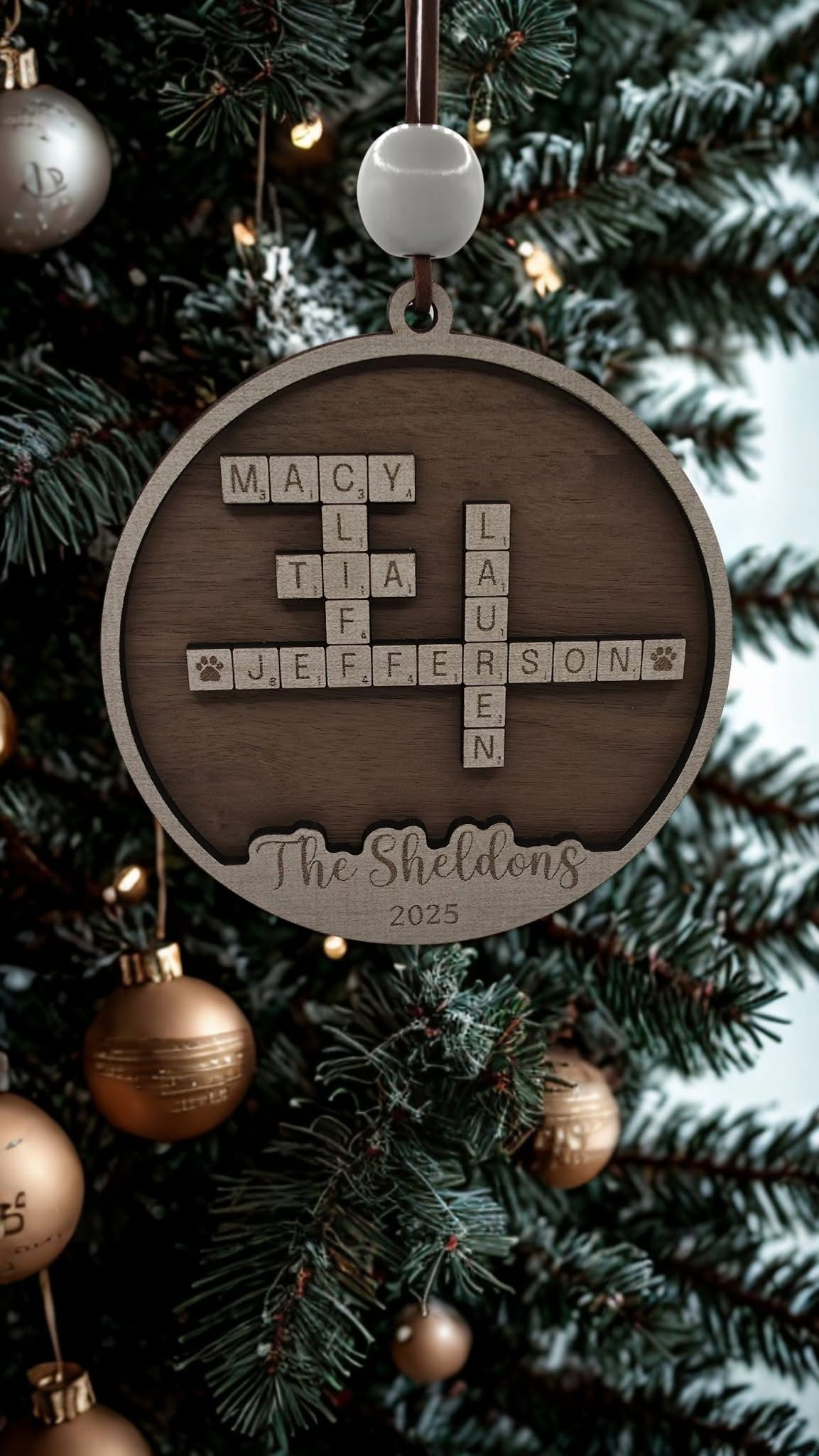 Scrabble Ornament